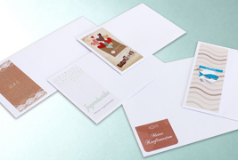 Umschläge mit personalisierbarem Design