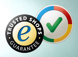 Wir bieten Garantien und Sicherheiten: Trusted Shops Garantie & Google zertifizierter Händler