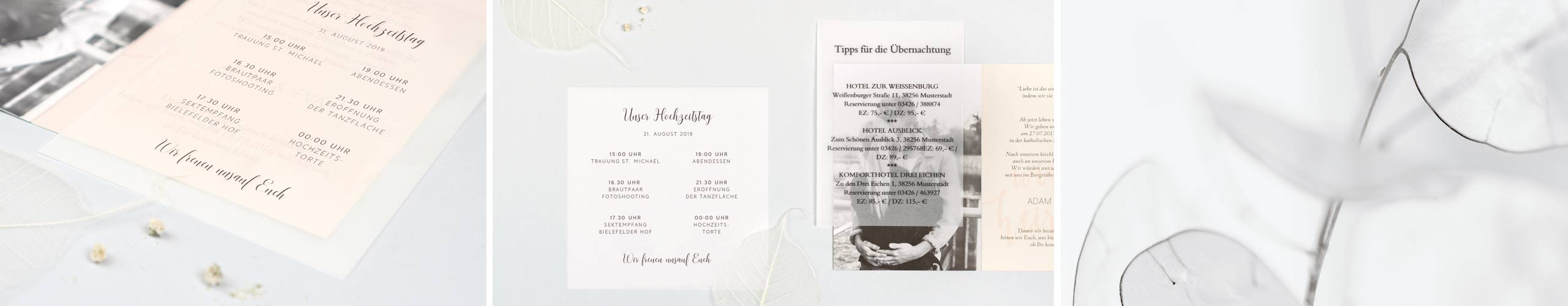 Transparente Einlegeblätter für Karten jetzt online gestalten Transparente Einlegeblätter für Karten mit Text