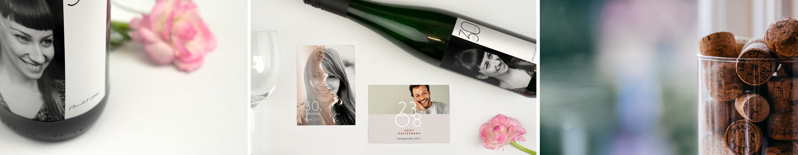 Jetzt Weinetiketten zum Geburtstag online selbst gestalten Personalisierte Weinetiketten zum Geburtstag