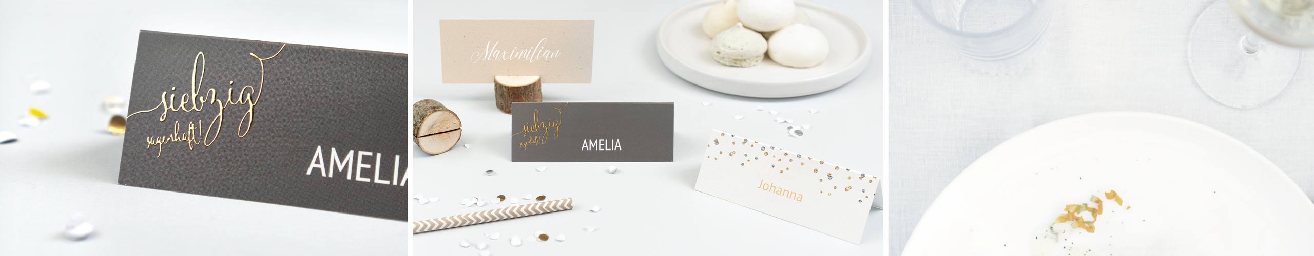 Tischkarten für Deine Geburtstagsfeier jetzt online gestalten Tischkarten für die Geburtstagsfeier mit Namen
