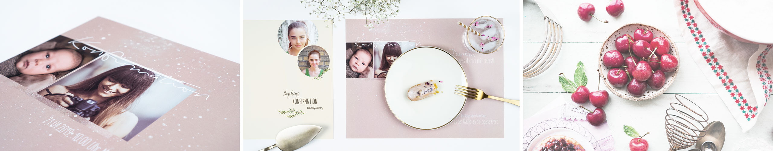 Tischsets für die Konfirmation jetzt online selbst gestalten Personalisierte Tischsets für die Konfirmation