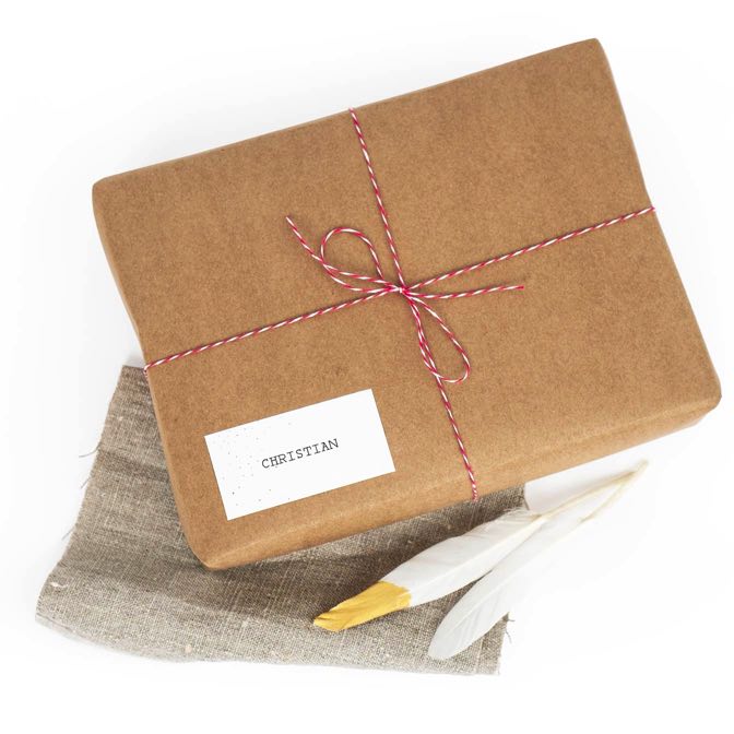 Geschenkeaufkleber