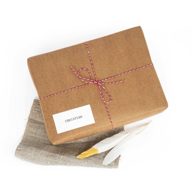 Geschenkaufkleber