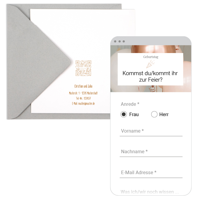 Screenshot zur Rückmelde-Funktion für Gäste