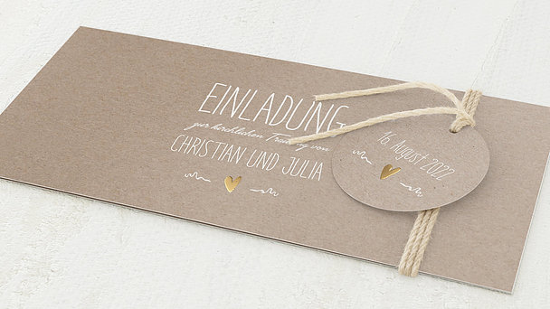 Hochzeitseinladung - Rustique